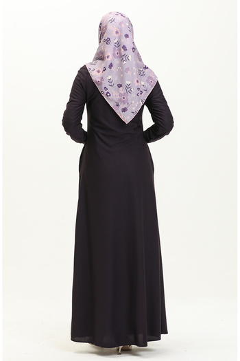 sefamerve Purple Pocket Dress - 0665-06