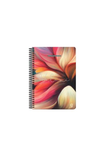 Gıpta Fuchsia Spiral Hard Cover 100 Sheets Ruled Notebook - Exclusive Volume
