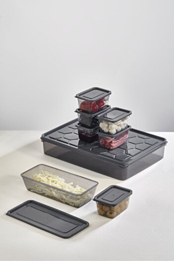 Ecolux 16 Piece Breakfast Set - Special Design Storage Container and Refrigerator Organizer