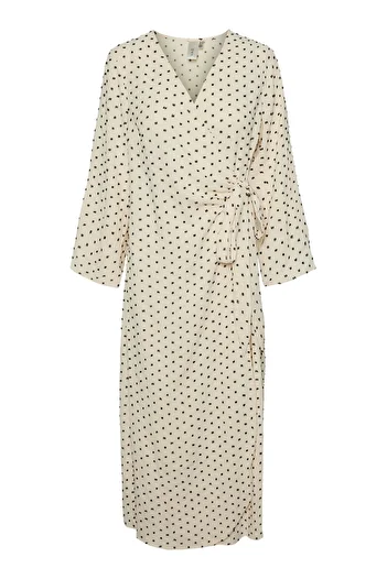 YAS. CUSHION 7/8 - Υψηλό μέγεθος Small Cut Wrap Dress S.