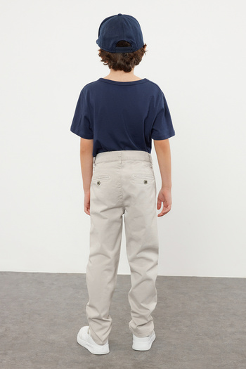 TRENDYOLKIDS Boy's Cotton Stretchy Chino Pants - Tkdss24Pl00006