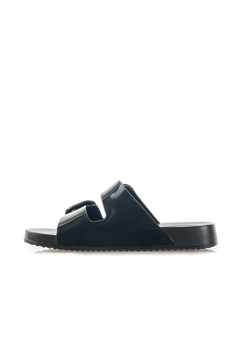 IGOR Papuci pentru femei İGOR Habanana Brillo - Detaliu cataramă, Pool-Beach-Casual, Mărimea 36-40, Piele Lacuită Neagră