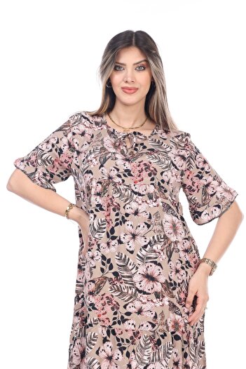 mervemoda Καλοκαιρινό φόρεμα με μήκος μέχρι το γόνατο