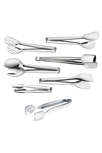 Nehir Set of 7 Stainless Steel Tongs