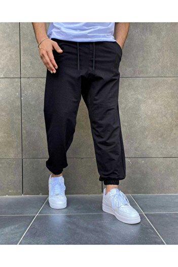 la gizzia Γκρι μαύρο μεγάλο μέγεθος ελαστικό πόδι Oversize Loose Fit Φούτερ Άνετο Unisex Φούτερ
