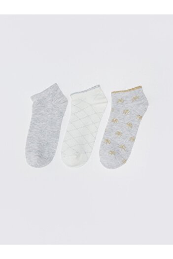 LC Waikiki Pack of 3 Patterned Women's Booties Socks