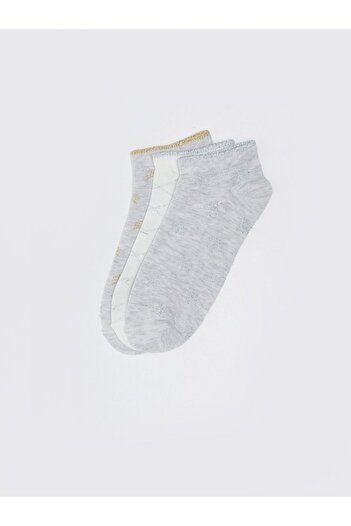 LC Waikiki Pack of 3 Patterned Women's Booties Socks