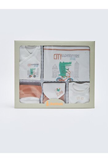 LC Waikiki CAN-EM Bebbek Printed Baby Boy Boxed Hospital Exit Set