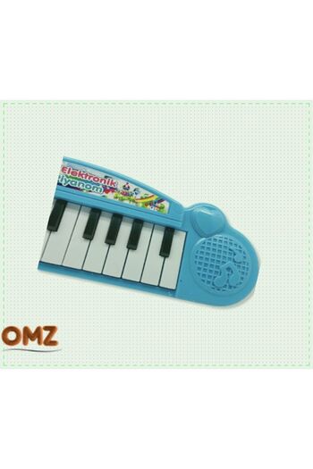 OMZ 22 Tuşlu Çocuk Müzik Oyuncak Org Piyano Mavi Kız Erkek Cocuk Egitici Montessori Oyuncaklar