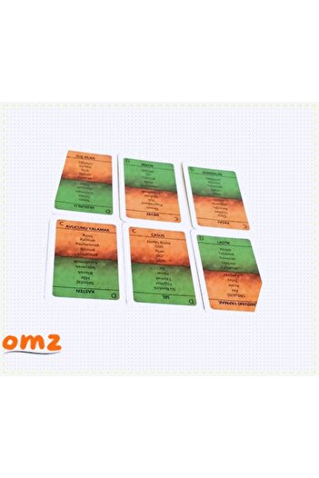 OMZ Anlat Bakalım Kartları Kelime Oyunu Unox Tlip Kız Erkek Oyuncaklar Cocuk Egitici Montessori Oyuncak
