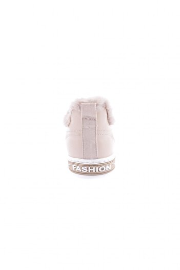 DGN Kadın Kürklü Sneakers Ayakkabı Bej 336212682