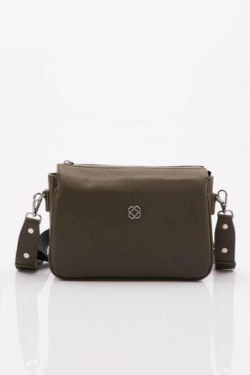 DGN Women's Multi-Compartment Crossbody Bag Khaki 1372856