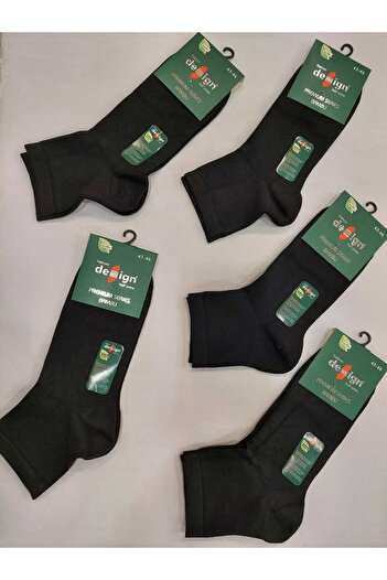 Design Socks ERKEK BAMBU LİKRALI YARIM KONÇ ÇORAP 5'Lİ