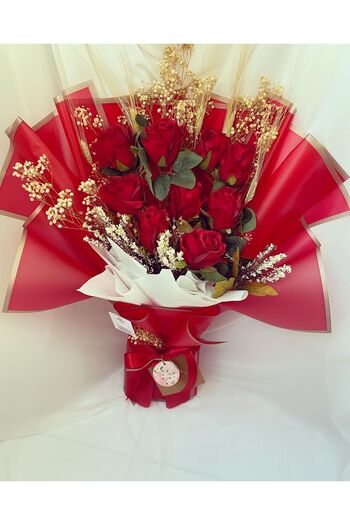 Z&B FLOWERS Wishing Flower Red Rose Girl Wishing Flower, Valentine's Day, Birthday, Flower, Gift Products