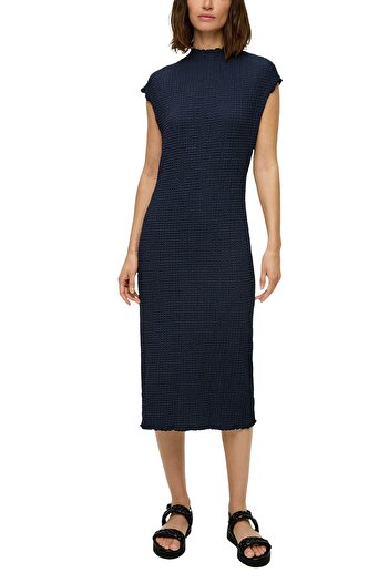 s.Oliver Midi méretű Slim Fit Volants - Rundhalsausschnitt2151082