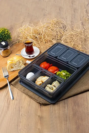 Ecolux 16 Piece Breakfast Set - Special Design Storage Container and Refrigerator Organizer