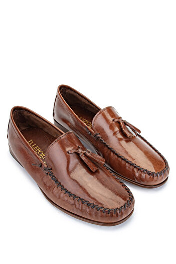 D LEPORI D.LEPORI Men's Loafer - Genuine Leather, Walnut Model