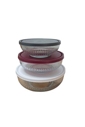 LAV FEYZADE Tokyo 3-Piece Storage Container Set - 2600cc 1500cc 880cc