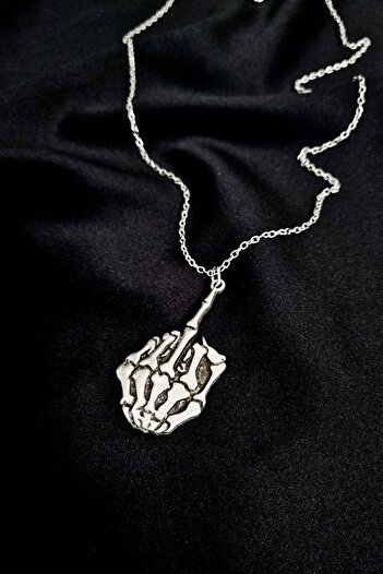 Carpe Skeleton Finger Necklace