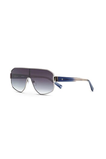 Hermossa Geometric Patterned Hm 1668 C4 141 Women's Gray Metal Sunglasses