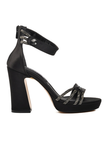 Venüs 23110916Y Black Evening Dress Women's Shoes