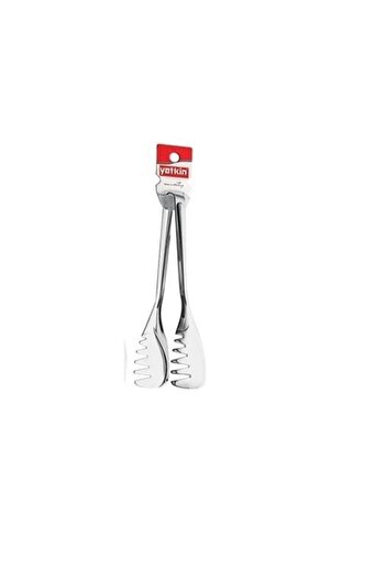 Yetkin Roy King Pasta - Steel Tongs Silver Color