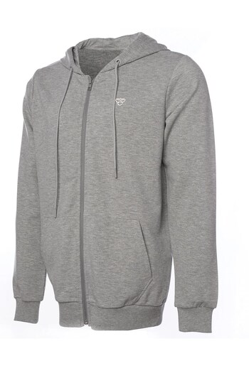 hummel 921836 -2006 Hummel Hmlt-Ic Ico Zip Hoodie - Men's Grey Melange Sweatshirt