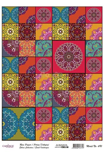 Cadence Rice Decoupage - Model 690