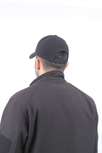 cappello Men's Black Stamped Flat Hat Cap Capsr001
