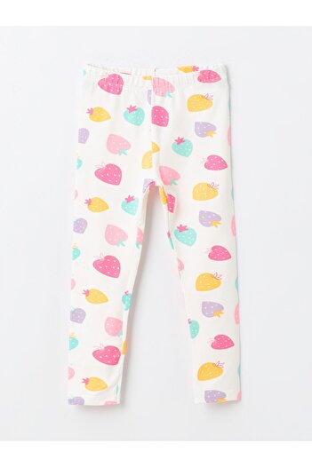 LC Waikiki Printed Baby Girl Tights with Elastic Waist