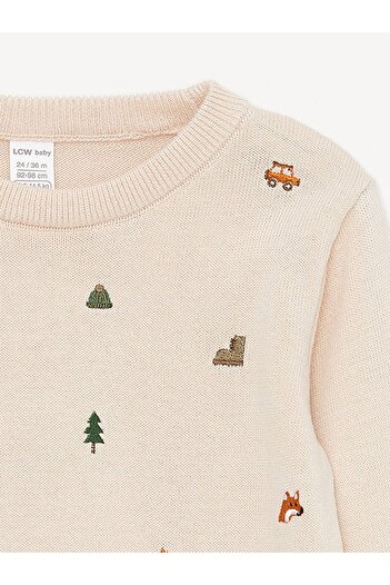LC Waikiki Crew Neck Long Sleeve Baby Boy Knitwear Sweater