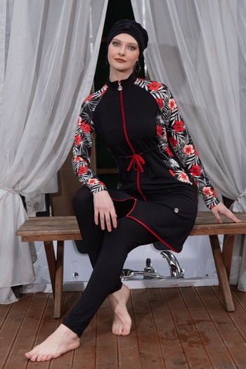 InStyle 2313 Model Black Hijab Swimsuit