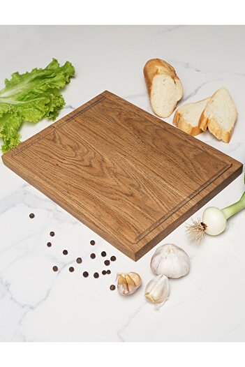 Esci Design Trendy Wooden Cutting Board - Presentation and Plate Set