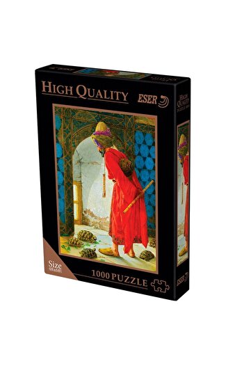 ESER Puzzle 2x1000 Parça 48x68 Cm Puzzle Halı Tüccarı / Kaplumbağa Terbiyecisi