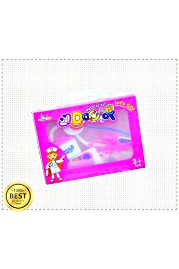 OMZ Çantalı Doktor Set 10 Parça Birthday Toys  Kız Erkek Cocuk Egitici Montessori Oyuncaklar Naturel