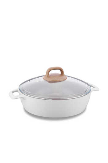 KORKMAZ Gusto Ceramic Short Pot - 26x7 Model