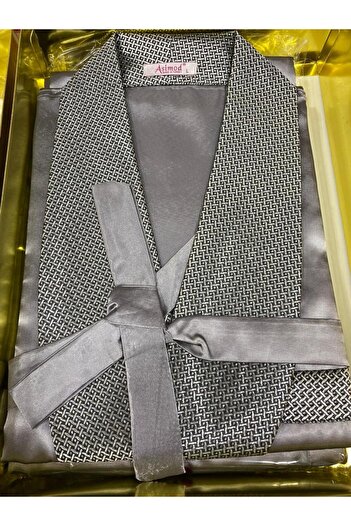 ERBAĞCI HOMEWEAR Men's Satin Pajama Set - Set of 4