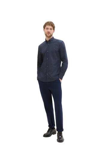 Tom Tailor Denim Popelínová tkanina - střižené potištěné tričko