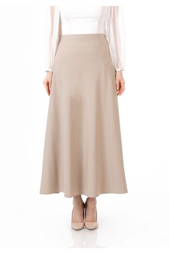 G-Line Stone Colored Maxi Skirt - A-line, Zippered and Lined Classic