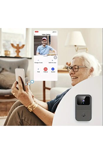 Genel Markalar D9 Kablosuz Görüntülü Kapı Zili HD 1080P Akıllı Kapı Zili Kamera Kablosuz Kapı Zili Kamera