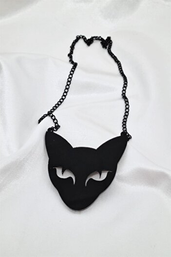 Carpe Gothic Cat Necklace