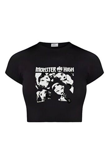 Carpe Monster High Black Crop Top