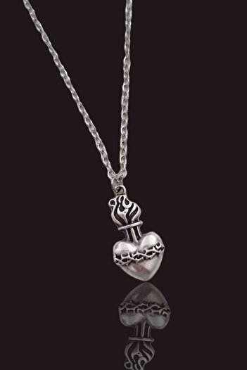 Carpe Fire Heart Necklace