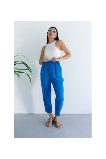 Laluvia Elastic Pleated Trousers
