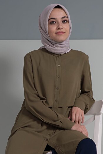 LYRA Mink Plain Cotton Scarf 10108
