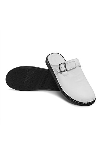 Ducavelli Mistra Men's Orthopedic Slippers - Genuine Leather, Light Sole, Therapeutic Shape