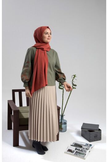LYRA Cream Medina Silk Shawl 10101