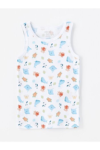 LC Waikiki LCW baby - Crew Neck Printed Baby Boy Undershirt Set of 3