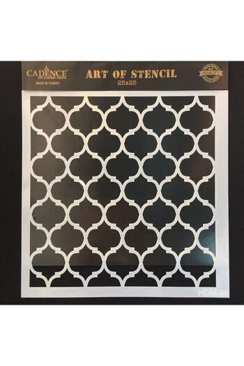 Cadence Paint Stencil (template) 25x25 Cm Set of 4 Hdm-110 / Hdm-180 / Hdm-109 / Hdm-96