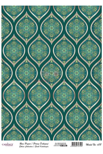 Cadence Rice Decoupage - Model 678